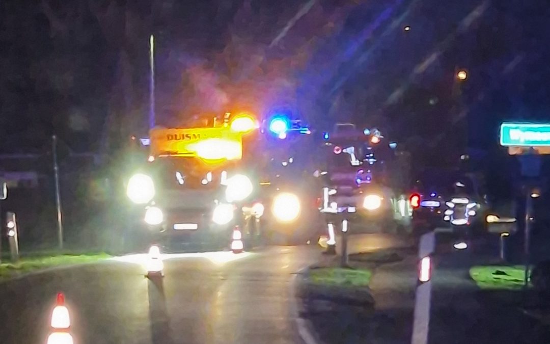 Ölspur auf der Straße